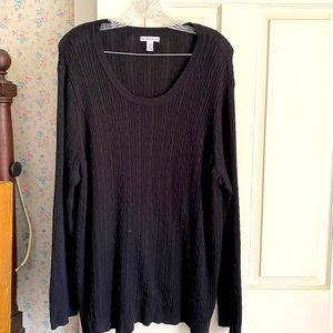 Black Croft & Barrow pullover sweater